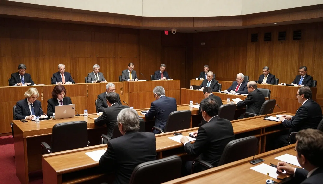 Hemiciclo del Senado argentino durante una sesión