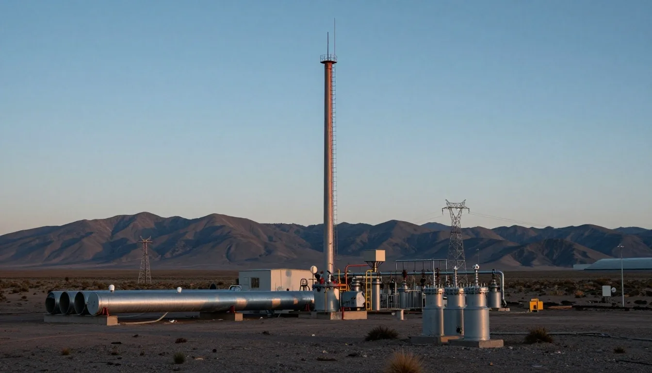 Infraestructura energética en la estepa patagónica