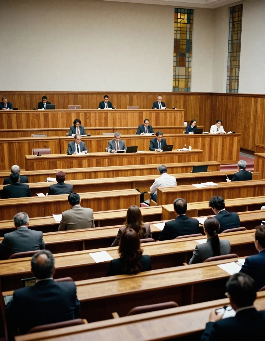 Recinto del Congreso argentino durante una sesión